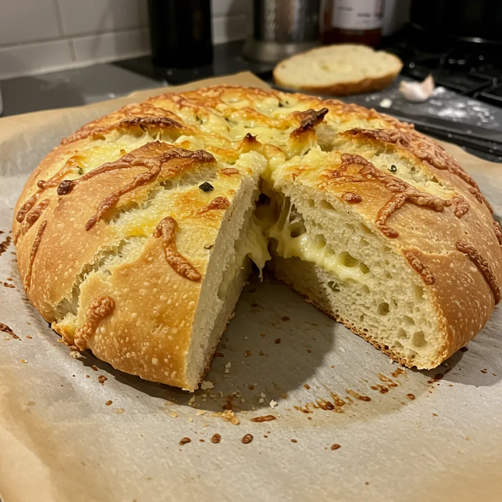 Parmesan Garlic Artisan Bread – Fresh from the Oven! - secondary view